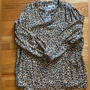 Kim Rogers Animal Print Blouse